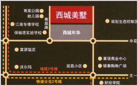 广宇·西城美墅交通图